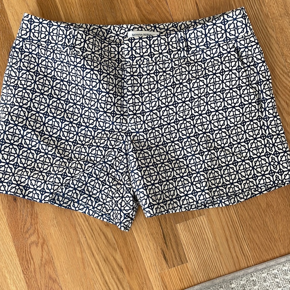 Trendy blue  print shorts